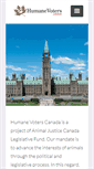 Mobile Screenshot of humanevoters.ca