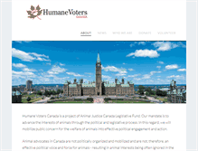 Tablet Screenshot of humanevoters.ca